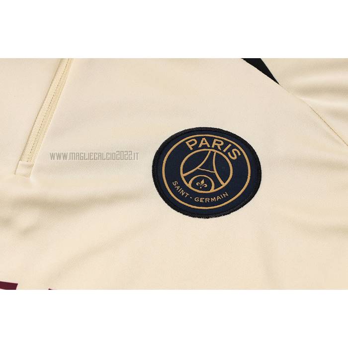 Tuta da Track de Felpa del Paris Saint-Germain Bambino 2023-2024 Giallo